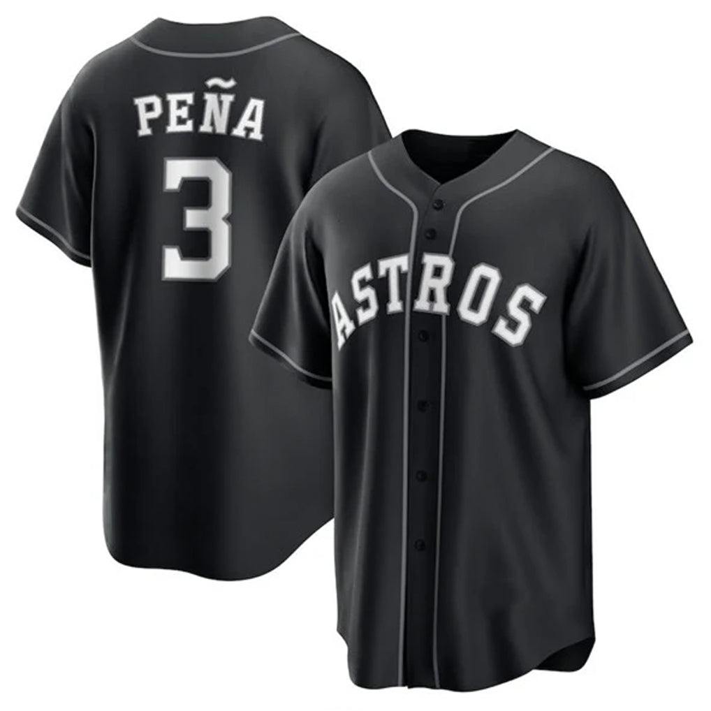 H.Astros #3 Jeremy Pena Player Black Home Game Hdoa Stitched Jerseys
