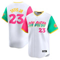 S.Diego Padres #23 Fernando Tatis Jr Player White City Connect Home Limited Hdoa Stitched Jerseys