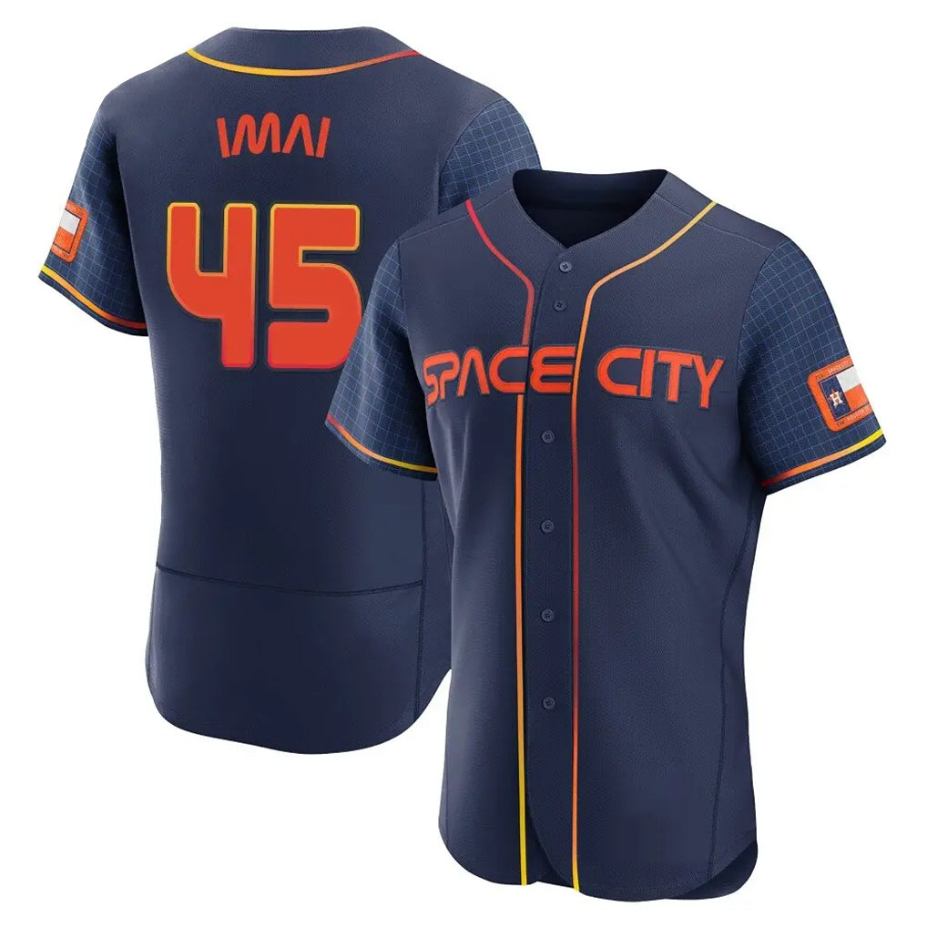 H.Astros #45 Tatsuya Imai Player Navy City Connect Limited Elite Home Hdoa Stitched Jerseys