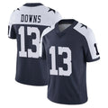 D.Cowboys #13 Caleb Downs Player Navy-White Limited Alternate Vapor Untouchable Home Game Hdoa Stitched Jerseys
