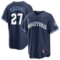 C.Cubs #27 Seiya Suzuki Player Navy City Connect Home Game Hdoa Stitched Jerseys