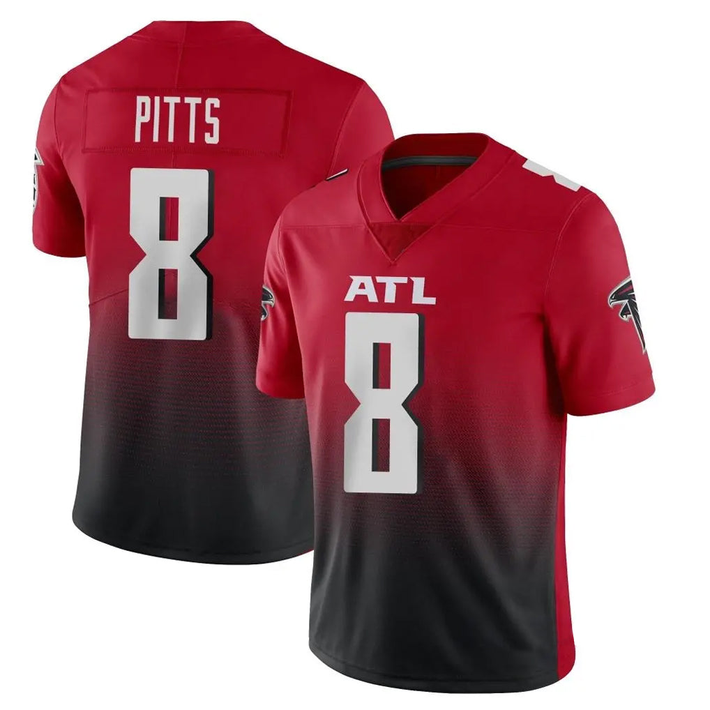 A.Falcons #8 Kyle Pitts Sr. Player Red Vapor Untouchable Limited Home Game Hdoa Stitched Jerseys