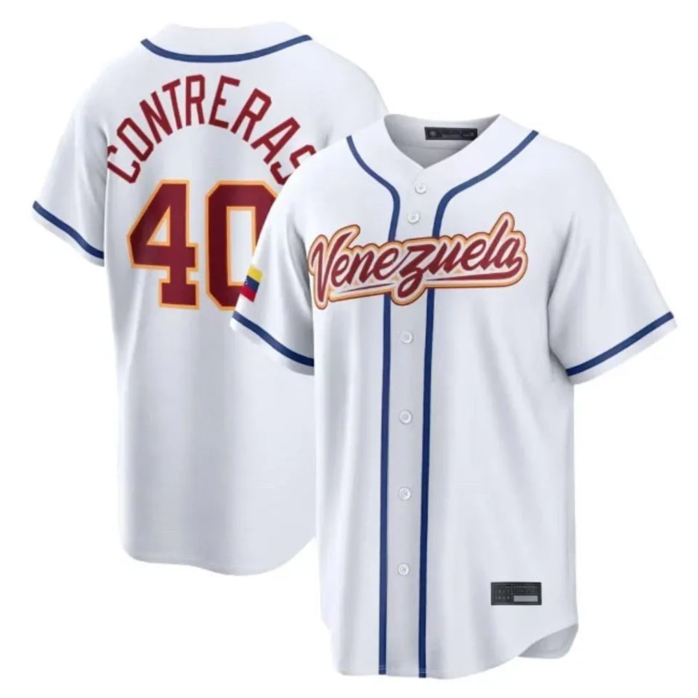 B.Red Sox #40 Willson Contreras Player White 2026 World Classic Limited Home Game Hdoa Stitched Jerseys