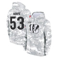 C.Bengals #53 Boye Mafe Player Arctic Camo Salute to Service Pullover Hoodie Limited Hdoa Stitched Jerseys