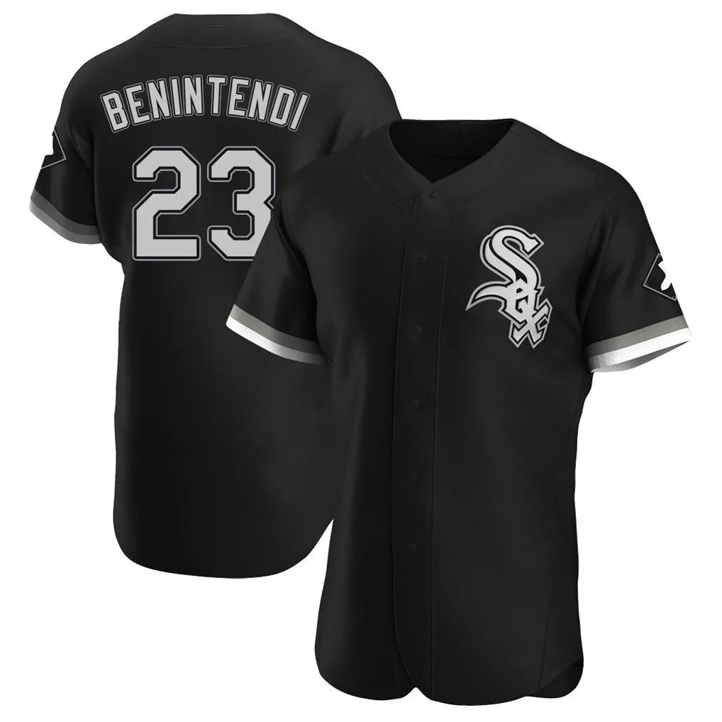 C.White Sox #23 Andrew Benintendi Player Black Limited Elite Home Hdoa Stitched Jerseys