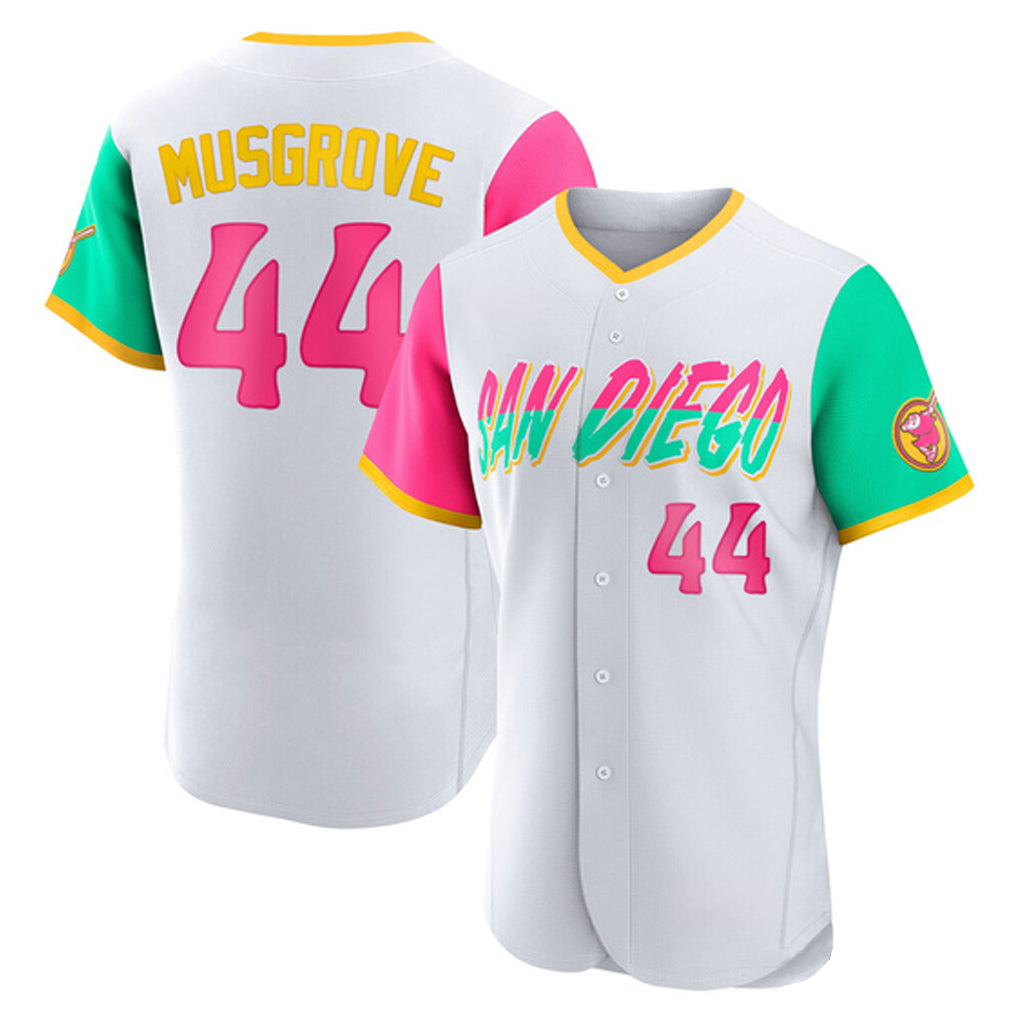S.Diego Padres #44 Joe Musgrove Player White City Connect Home Limited Elite Hdoa Stitched Jerseys