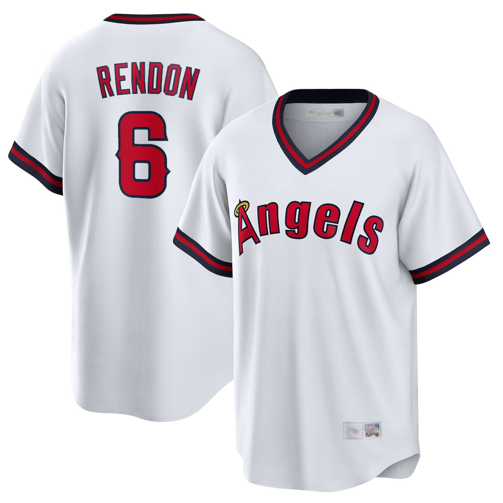 LA.Angels #6 Anthony Rendon Player White T-shirt Home Game Hdoa Stitched Jerseys
