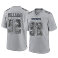 D.Cowboys #92 Quinnen Williams Player Gray Atmosphere Fashion Home Game Hdoa Stitched Jerseys