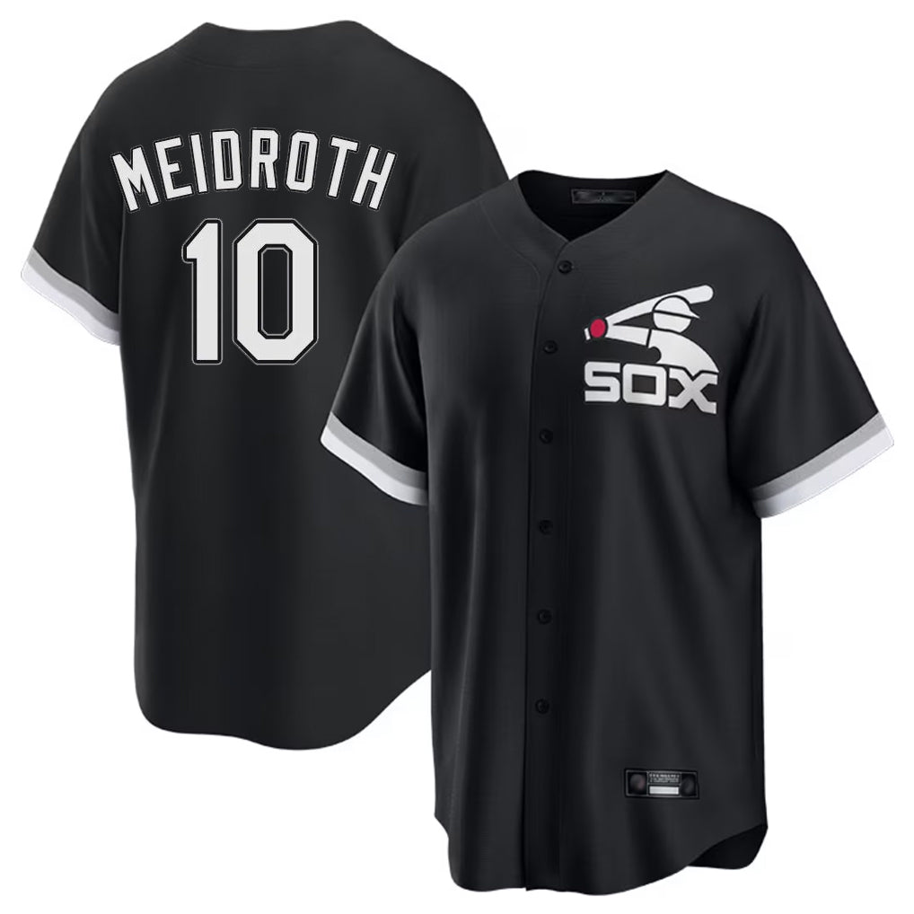 C.White Sox #10 Chase Meidroth Player Black Spring Training Game Hdoa Stitched Jerseys