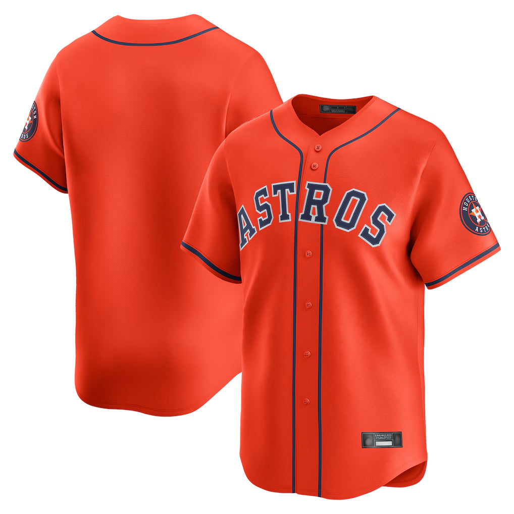 H.Astros ## Astros Blank Player Orange Home Limited  Hdoa Stitched Jerseys