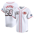 C.Reds #29 TJ Friedl Player White Speedway Classic Home Limited Hdoa Stitched Jerseys