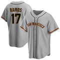 SF.Giants #17 Heliot Ramos Player Gray Home Game Hdoa Stitched Jerseys