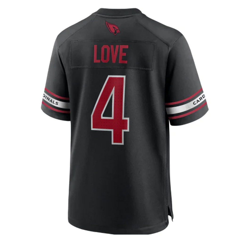A.Cardinals #4 Jeremiyah Love Player Black Home Game Hdoa Stitched Jerseys