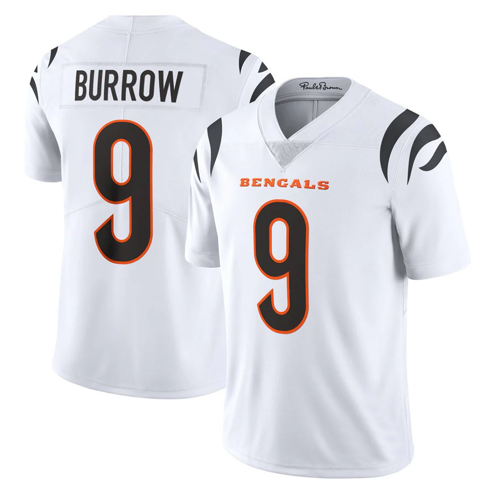 C.Bengals #9 Joe Burrow Player White Vapor Untouchable Limited Home Game Hdoa Stitched Jerseys