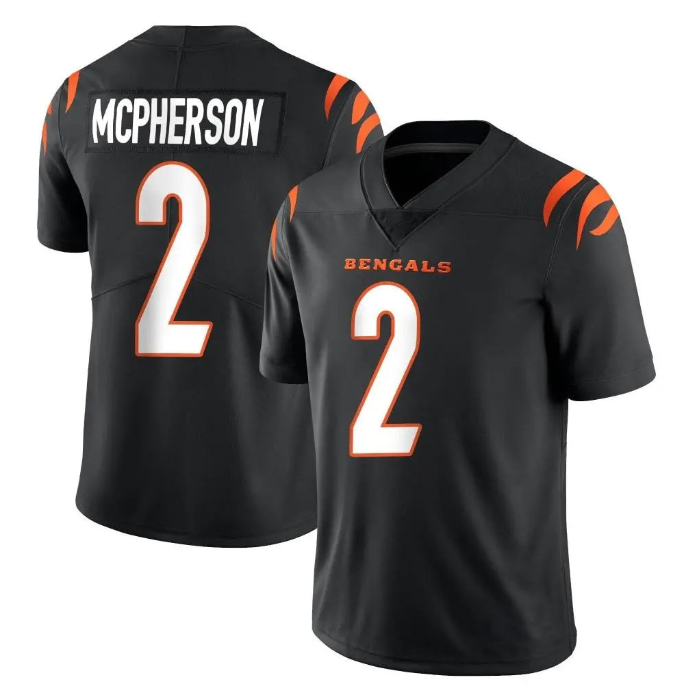 C.Bengals #2 Evan McPherson Player Black Vapor Untouchable Limited Home Game Hdoa Stitched Jerseys