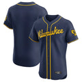 M.Brewers ## Brewers Blank Player Navy Home Limited Elite Hdoa Stitched Jerseys
