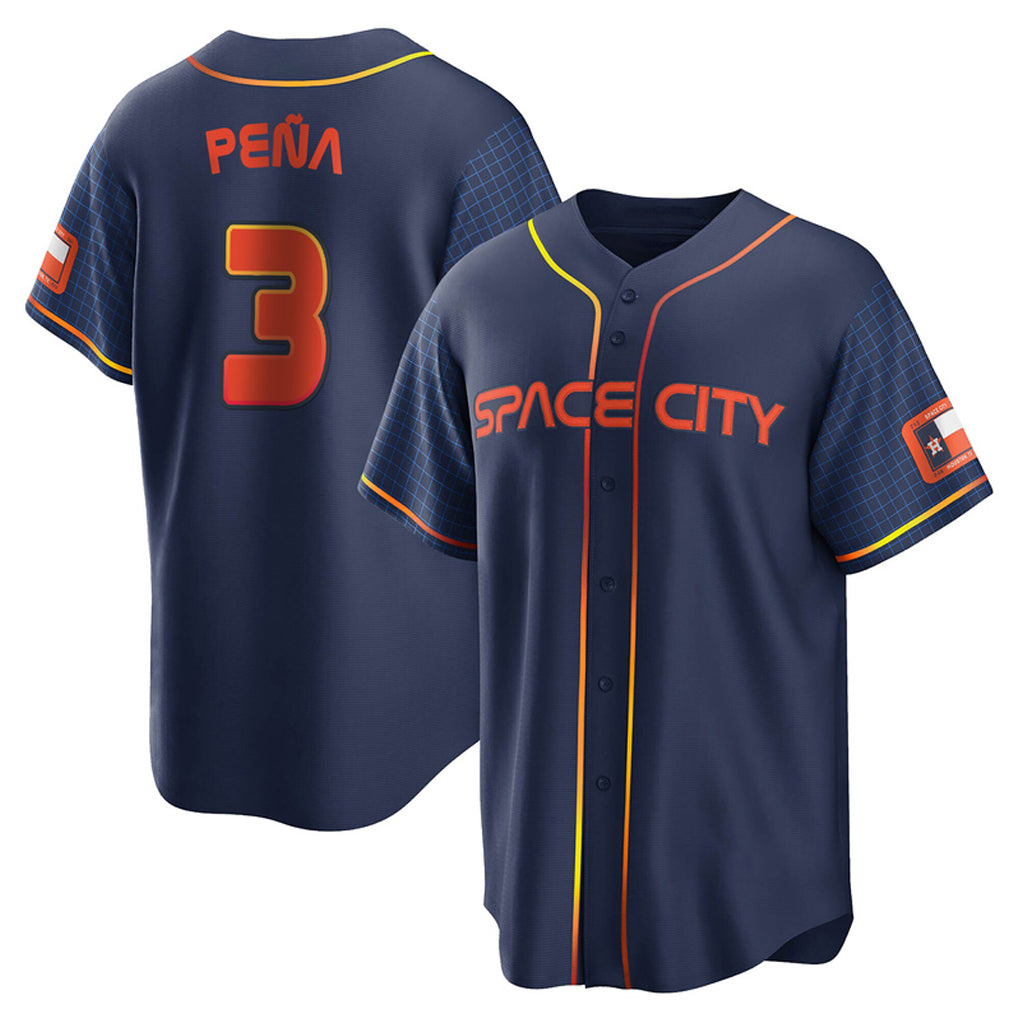 H.Astros #3 Jeremy Pena Player Navy City Connect Home Game Hdoa Stitched Jerseys