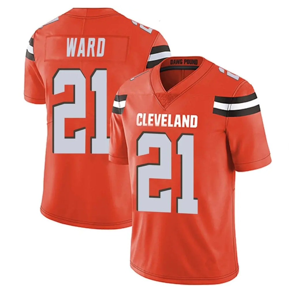 C.Browns #21 Denzel Ward Player Orange Alternate Vapor Untouchable Limited Home Game Hdoa Stitched Jerseys