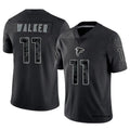 A.Falcons #11 Jalon Walker Player Black RFLCTV Limited Hdoa Stitched Jerseys
