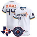 H.Astros #44 Yordan Alvarez Player White City Connect Texas Patch Vapor Premier Limited Elite Home Hdoa Stitched Jerseys