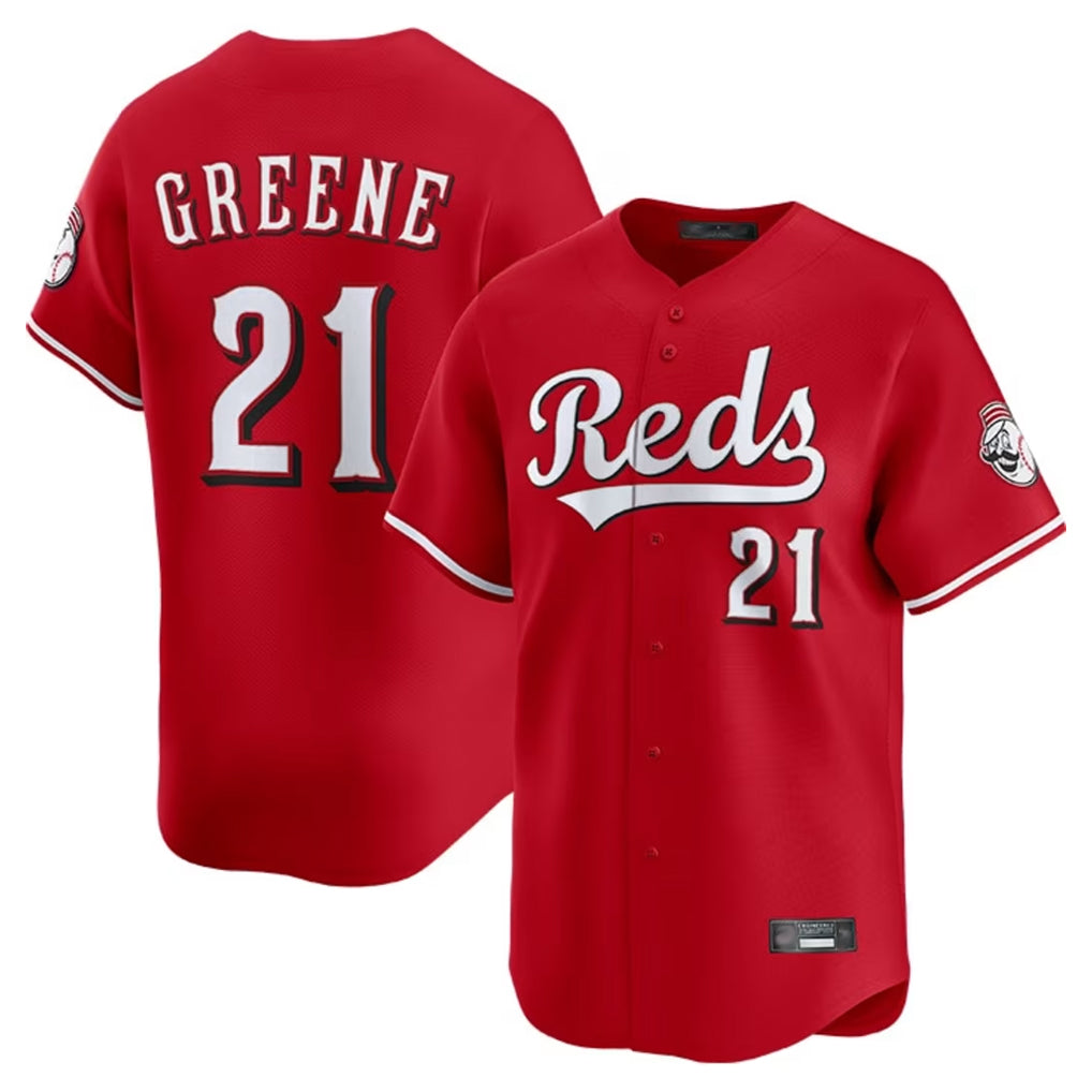 C.Reds #21 Hunter Greene Player Red Home Limited Hdoa Stitched Jerseys