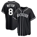 C.Rockies #8 Ryan Ritter Player Black Fashion Out Home Game Hdoa Stitched Jerseys