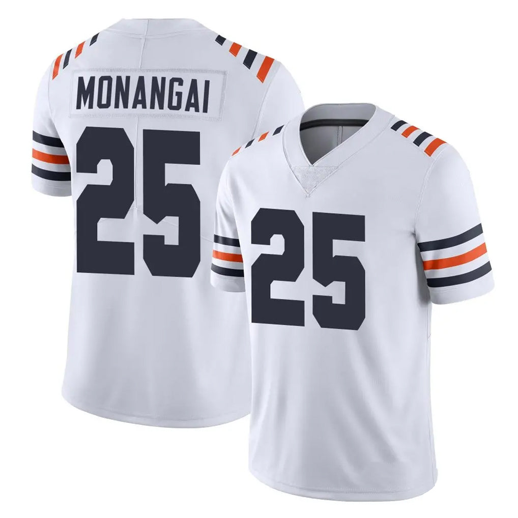 C.Bears #25 Kyle Monangai Player White Classic Vapor Limited Home Game Hdoa Stitched Jerseys