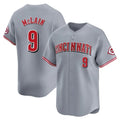 C.Reds #9 Matt McLain Player Gray Home Limited Hdoa Stitched Jerseys