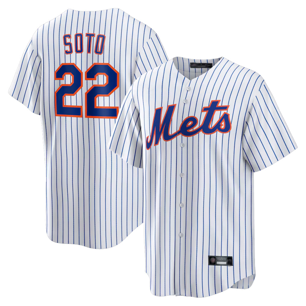 NY.Mets #22 Juan Soto Player White Home Game Hdoa Stitched Jerseys
