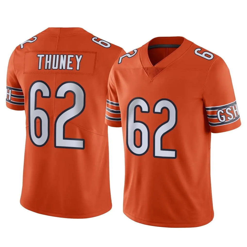 C.Bears #62 Joe Thuney Player Orange Alternate Vapor Limited Home Game Hdoa Stitched Jerseys