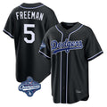 LA.Dodgers #5 Freddie Freeman Player Black World Series Meet Carbon Limited Home Hdoa Stitched Jerseys