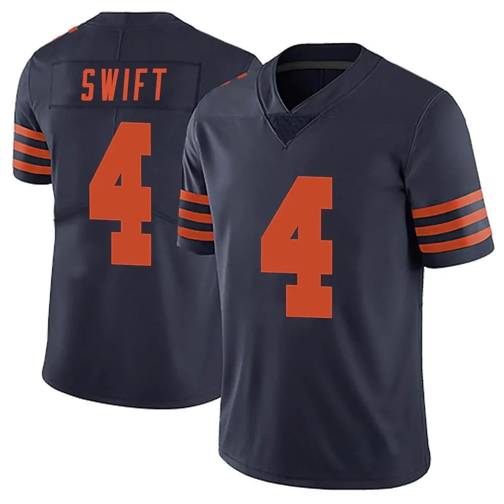 C.Bears #4 D'Andre Swift Player Navy Blue Alternate Vapor Untouchable Limited Hdoa Stitched Jerseys