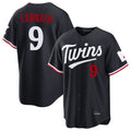 M.Twins #9 Trevor Larnach Player Navy Home Game Hdoa Stitched Jerseys