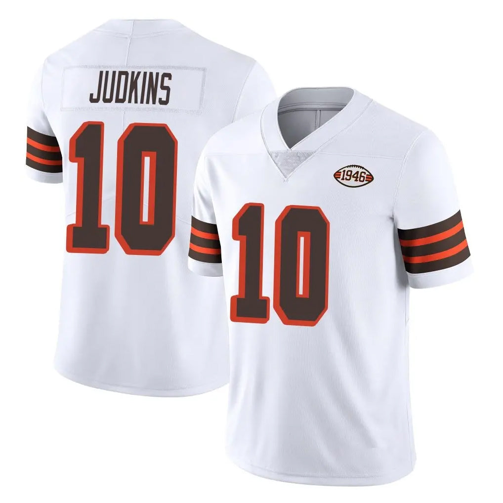 C.Browns #10 Quinshon Judkins Player White Limited  Vapor 1946 Collection Alternate Game Hdoa Stitched Jerseys