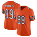 C.Bears #99 Gervon Dexter Sr. Player Orange Vapor F.U.S.E. Limited Home Game Hdoa Stitched Jerseys