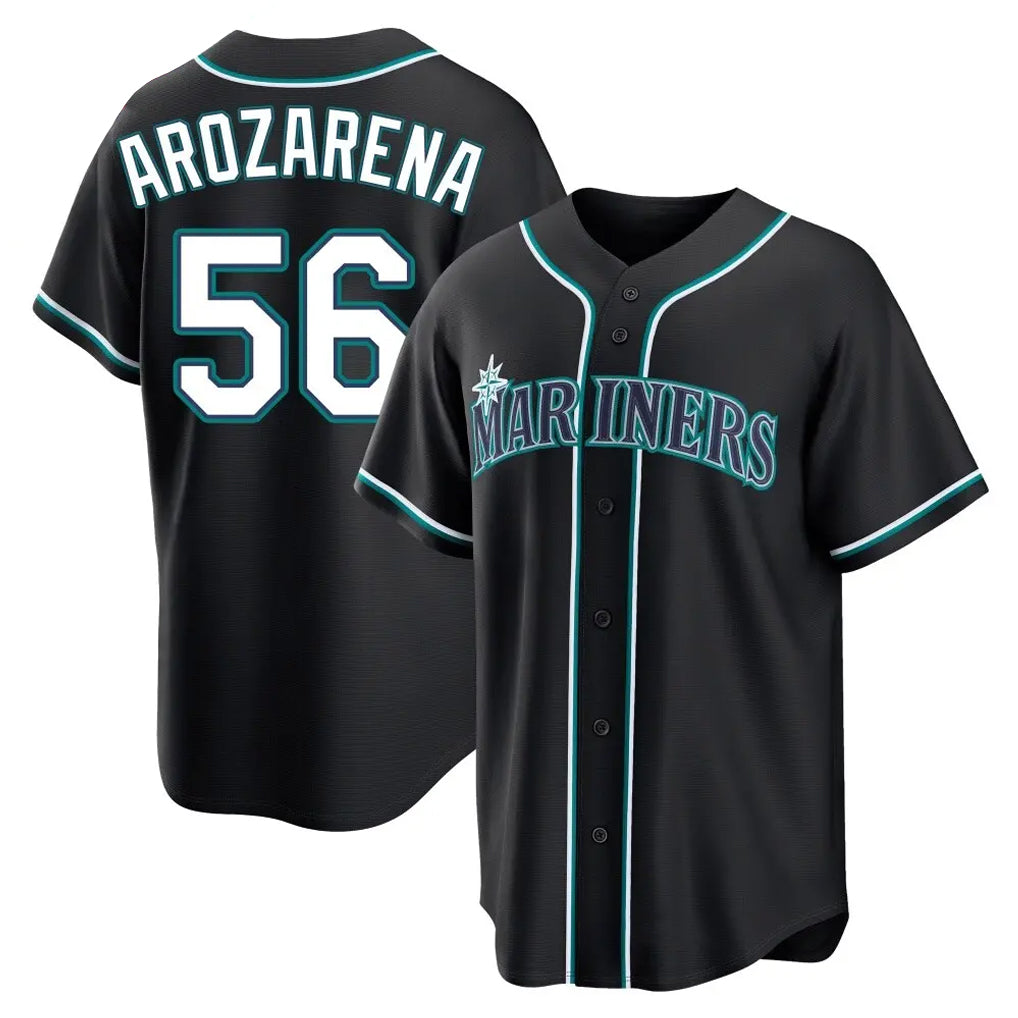 S.Mariners #56 Randy Arozarena Player Black Fashion Home Limited Hdoa Stitched Jerseys