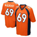 D.Broncos #69 Mike McGlinchey Player Orange Color Home Game Hdoa Stitched Jerseys