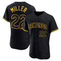 S.Diego Padres #22 Mason Miller Player Black Snake Skin City Home Limited Elite Hdoa Stitched Jerseys