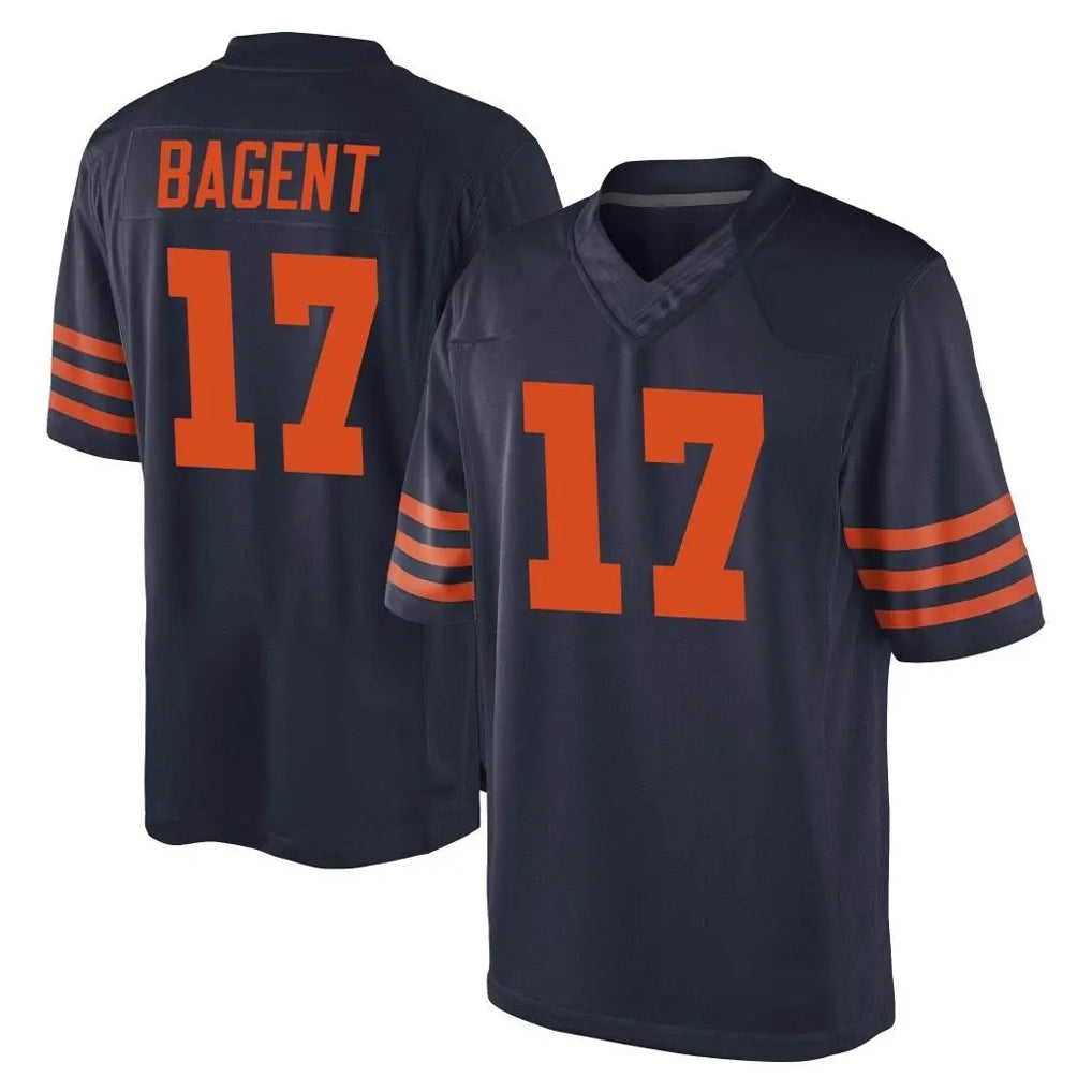 C.Bears #17 Tyson Bagent Player Navy Blue Alternate Game Hdoa Stitched Jerseys