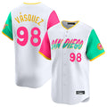 S.Diego Padres #98 Randy Vasquez Player White City Connect Home Limited Hdoa Stitched Jerseys