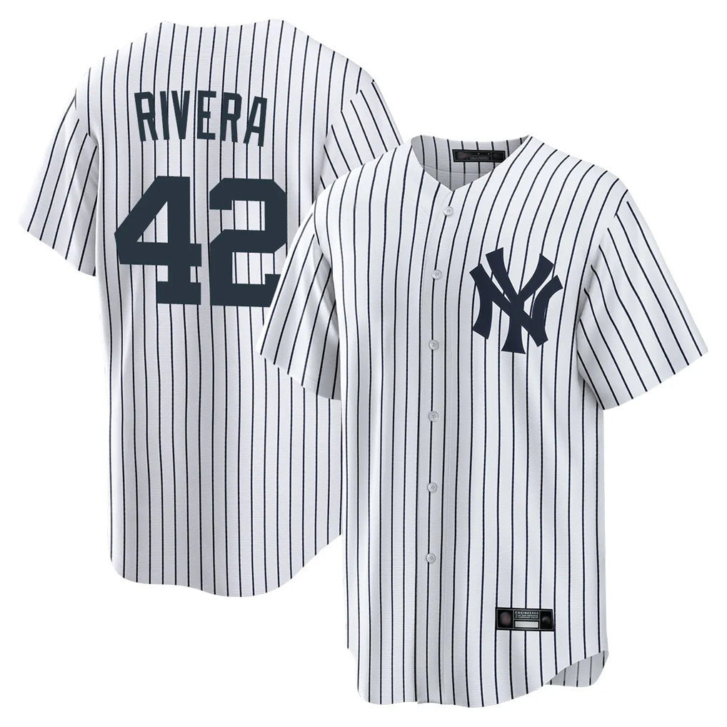 NY.Yankees #42 Mariano Rivera Player White Game Home Hdoa Stitched Jerseys