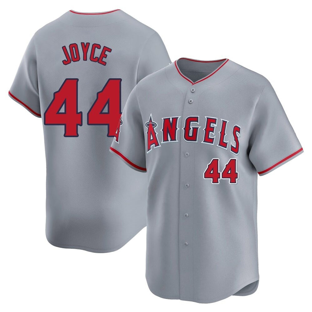 LA.Angels #44 Ben Joyce Player Gray Home Limited Hdoa Stitched Jerseys
