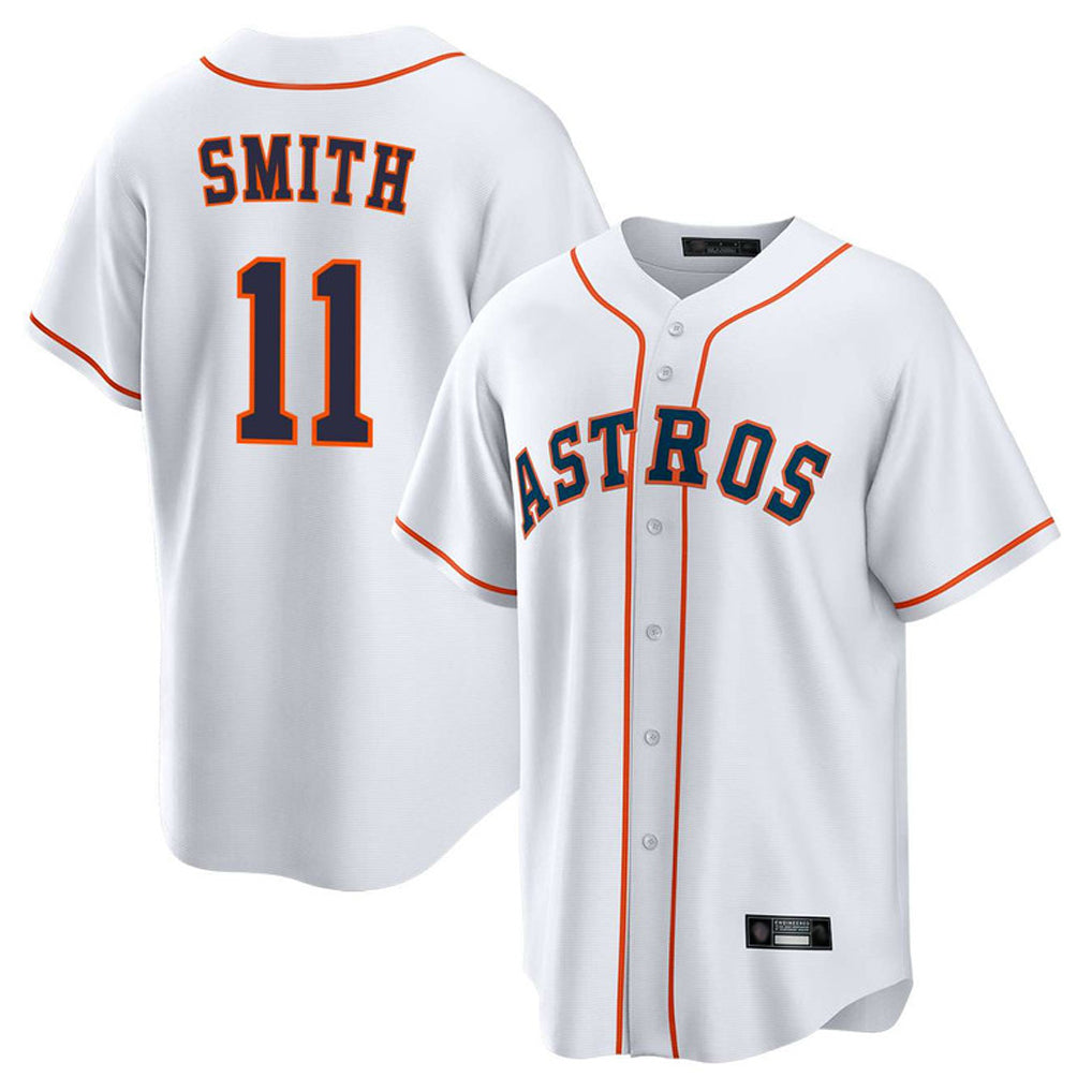 H.Astros #11 Cam Smith Player White Home Game Hdoa Stitched Jerseys