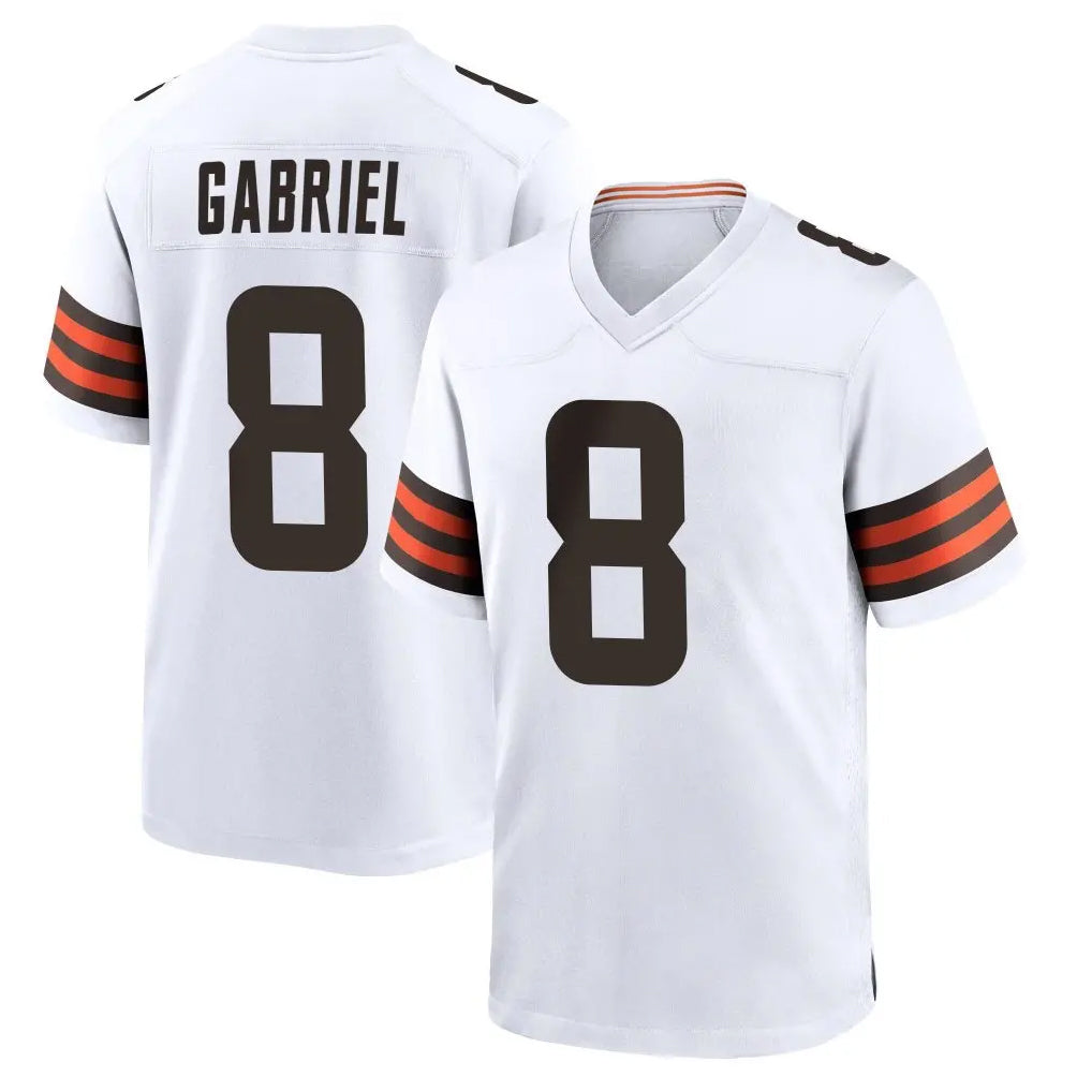 C.Browns #8 Dillon Gabriel Player White Home Game Hdoa Stitched Jerseys