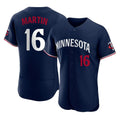 M.Twins #16 Austin Martin Player Navy Replica Home Limited Elite Hdoa Stitched Jerseys