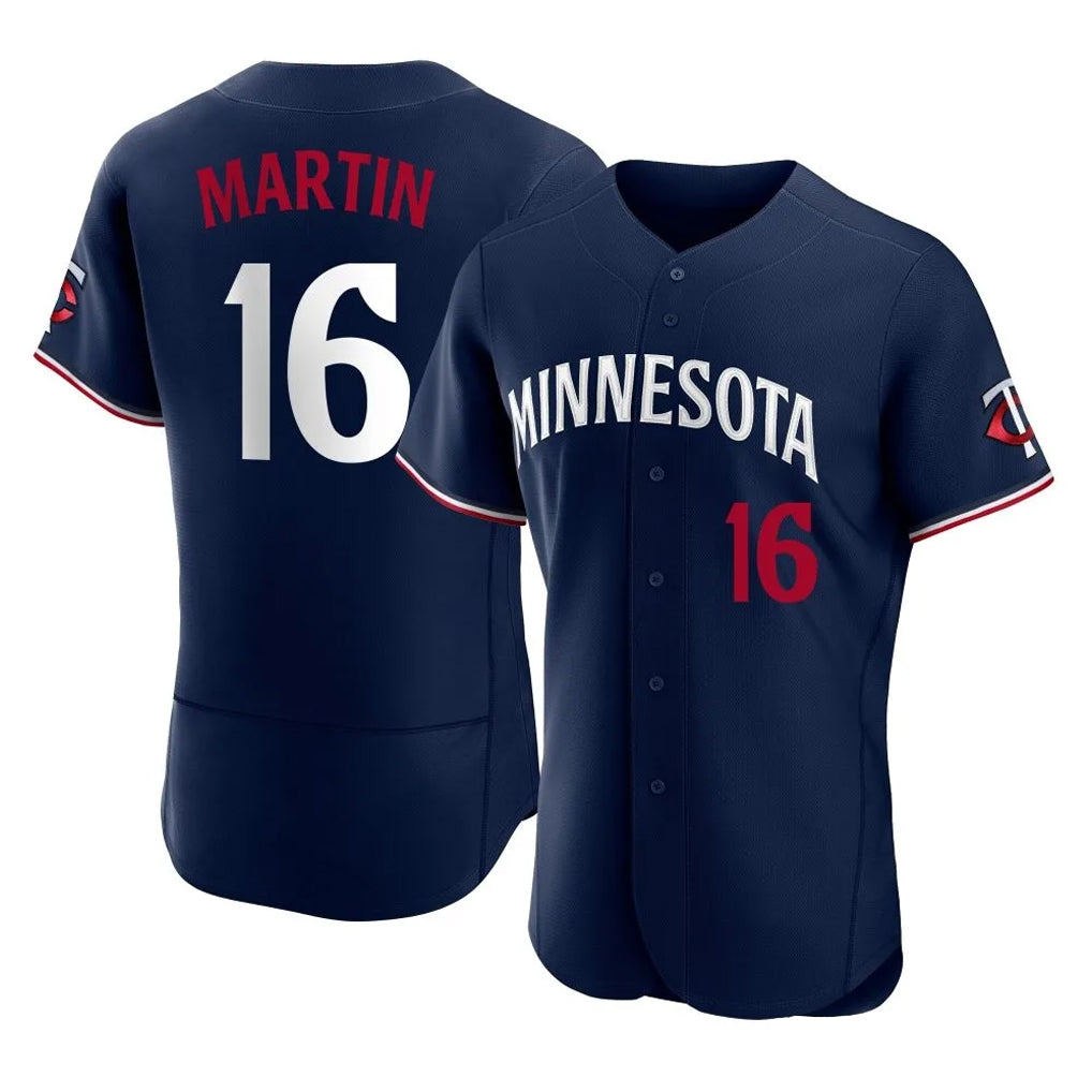 M.Twins #16 Austin Martin Player Navy Replica Home Limited Elite Hdoa Stitched Jerseys