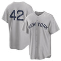 NY.Yankees #42 Mariano Rivera Player Gray Field of Dreams Game Hdoa Stitched Jerseys