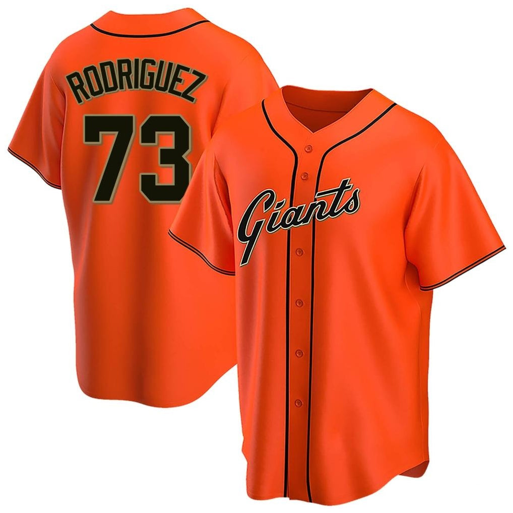 SF.Giants #73 Randy Rodriguez Player Orange Home Game Hdoa Stitched Jerseys