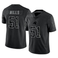 C.Panthers #51 Sam Mills Player Black Limited Reflective Game Hdoa Stitched Jerseys