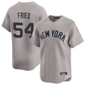 NY.Yankees #54 Max Fried Player Gray Limited Home Hdoa Stitched Jerseys